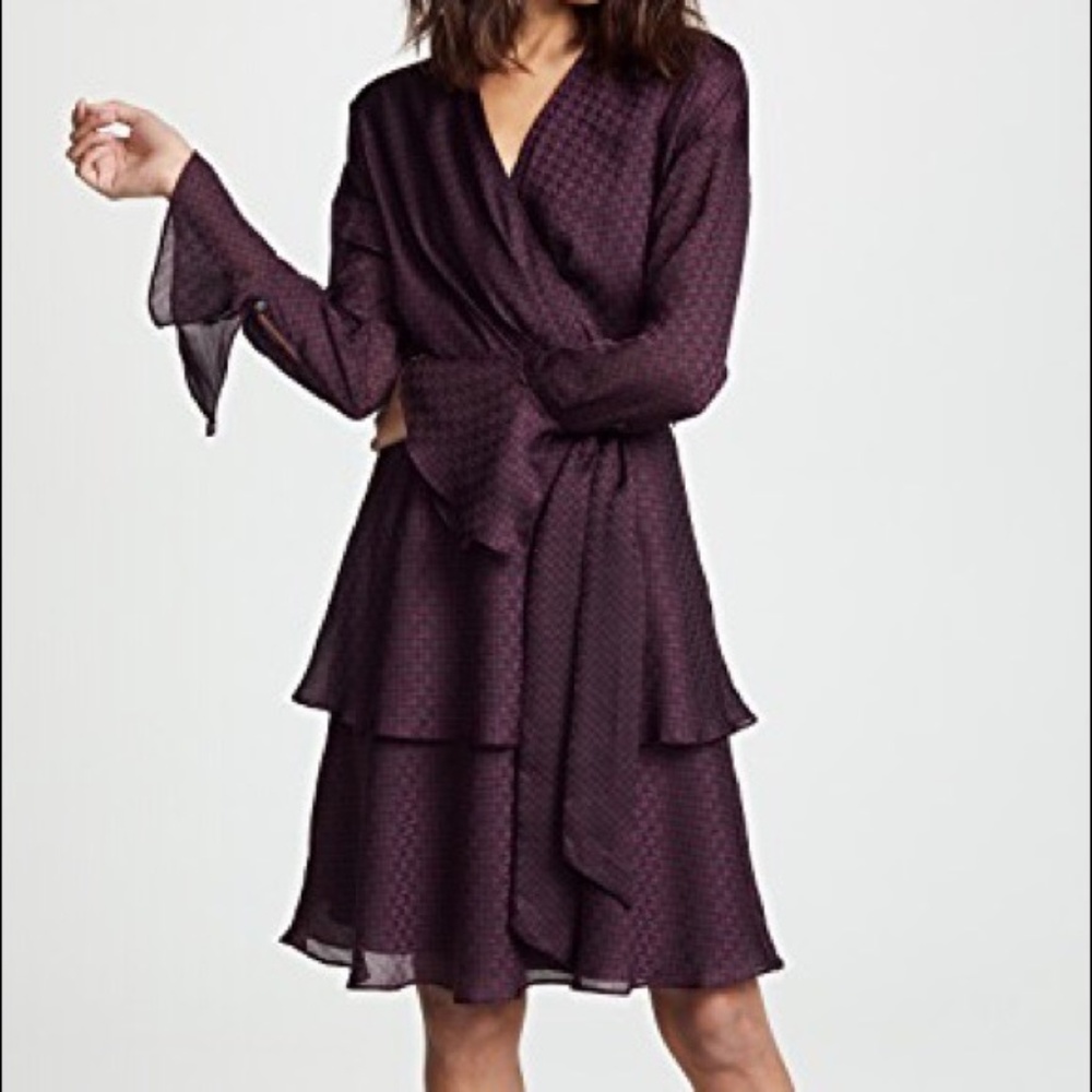 NWT Joie Marcel Purple Wrap Dress - XS